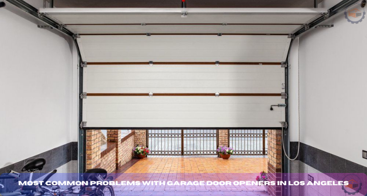 half open garage door due to the garage door opener problem